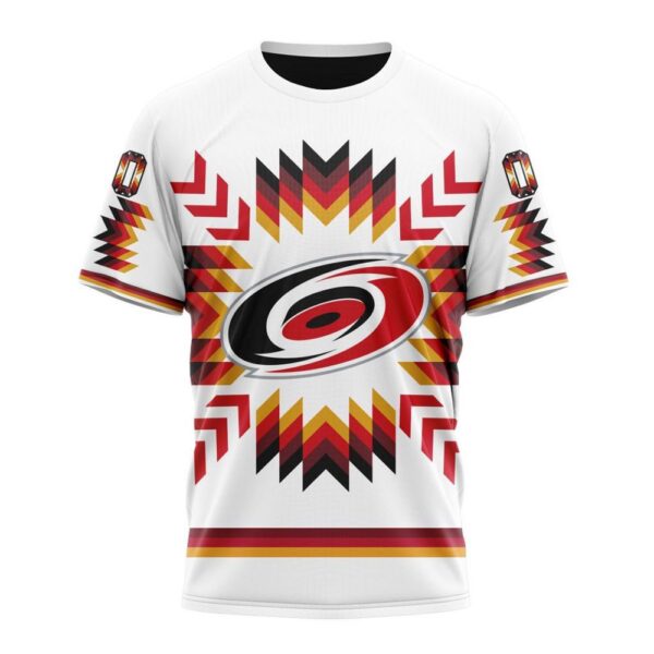 Personalized NHL Carolina Hurricanes Special Design With Native Pattern T-Shirt