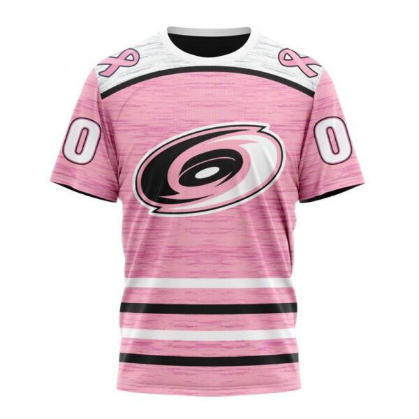 Personalized NHL Carolina Hurricanes T-Shirt Special Pink Fight Breast Cancer Design T-Shirt