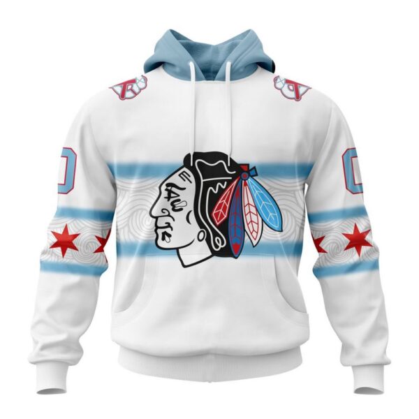 Personalized NHL Chicago Blackhawks All Over Print Hoodie New Gradient Series Concept Hoodie