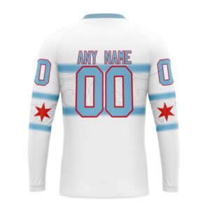 Personalized NHL Chicago Blackhawks Crewneck Sweatshirt New Gradient Series Concept 2