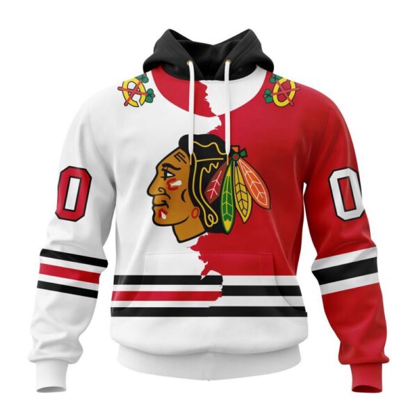 Personalized NHL Chicago Blackhawks Hoodie 2024 Home Mix Away Hoodie