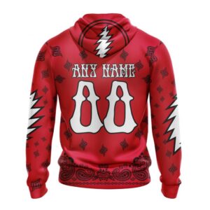 Personalized NHL Chicago Blackhawks Hoodie Special Grateful Dead Design Hoodie 2