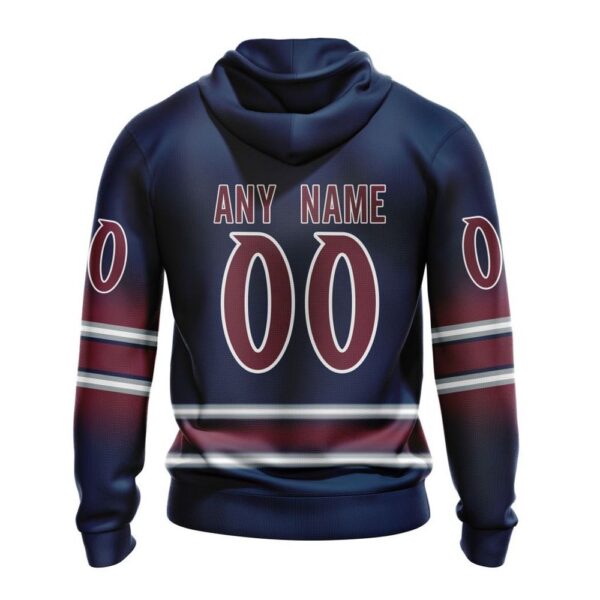 Personalized NHL Colorado Avalanche All Over Print Hoodie New Gradient Series Concept Hoodie