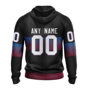 Personalized NHL Colorado Avalanche All Over Print Hoodie Special Black And Gradient Design Hoodie 2