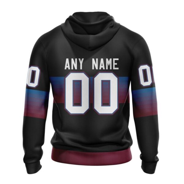 Personalized NHL Colorado Avalanche All Over Print Hoodie Special Black And Gradient Design Hoodie