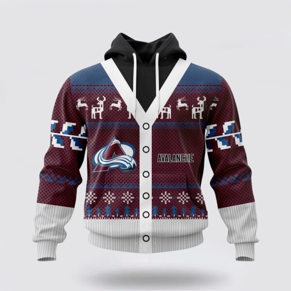 Personalized NHL Colorado Avalanche All Over Print Unisex Hoodie For Chrismas Season Hoodie