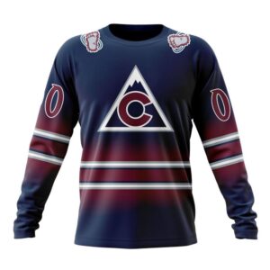 Personalized NHL Colorado Avalanche Crewneck…