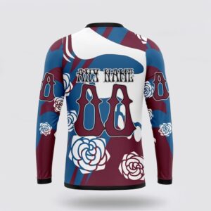 Personalized NHL Colorado Avalanche Crewneck Sweatshirt Special Grateful Dead Gathering Flowers Design Sweatshirt 2