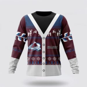 Personalized NHL Colorado Avalanche Crewneck Sweatshirt Specialized Unisex Sweater For Chrismas Season Sweatshirt 1