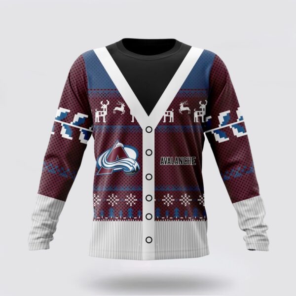 Personalized NHL Colorado Avalanche Crewneck Sweatshirt Specialized Unisex Sweater For Chrismas Season Sweatshirt