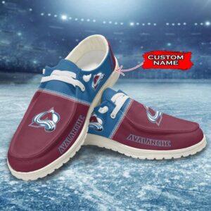 Personalized NHL Colorado Avalanche Hey Dude Shoes For Hockey Fans