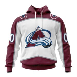 Personalized NHL Colorado Avalanche Hoodie 2024 Away Kits Hoodie 1