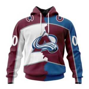 Personalized NHL Colorado Avalanche Hoodie 2024 Home Mix Away Hoodie 1