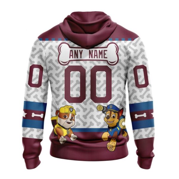 Personalized NHL Colorado Avalanche Hoodie Special PawPatrol Design Hoodie