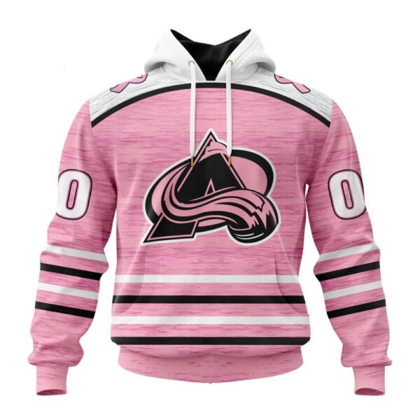 Personalized NHL Colorado Avalanche Hoodie Special Pink Fight Breast Cancer Design Hoodie