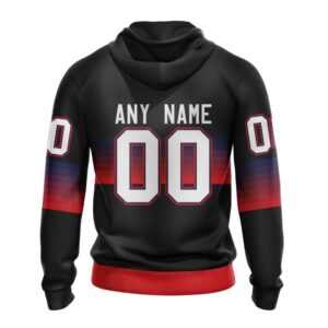 Personalized NHL Columbus Blue Jackets All Over Print Hoodie Special Black And Gradient Design Hoodie 2