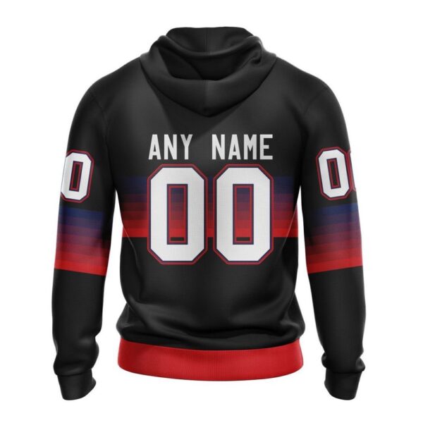 Personalized NHL Columbus Blue Jackets All Over Print Hoodie Special Black And Gradient Design Hoodie