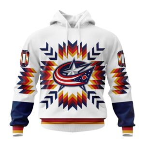 Personalized NHL Columbus Blue Jackets Hoodie Special Design With Native Pattern Hoodie 1