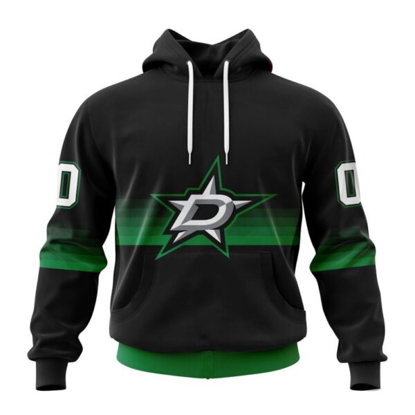 Personalized NHL Dallas Stars All Over Print Hoodie Special Black And Gradient Design Hoodie