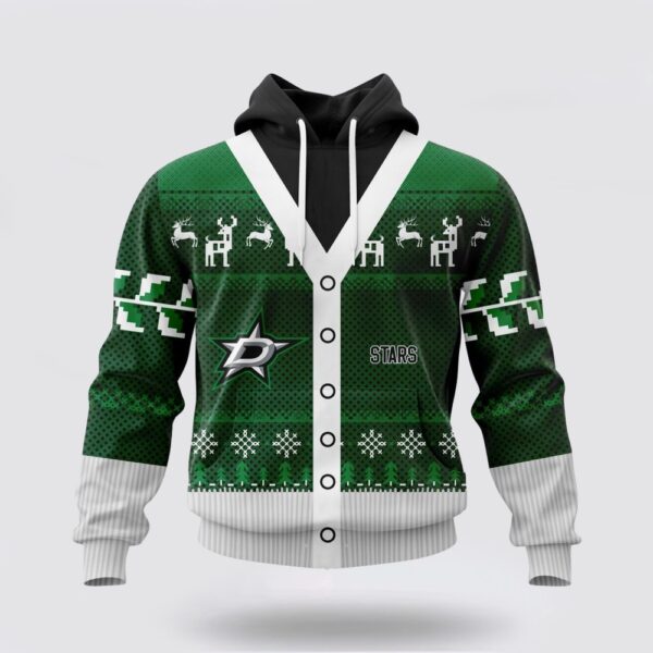 Personalized NHL Dallas Stars All Over Print Unisex Hoodie For Chrismas Season Hoodie