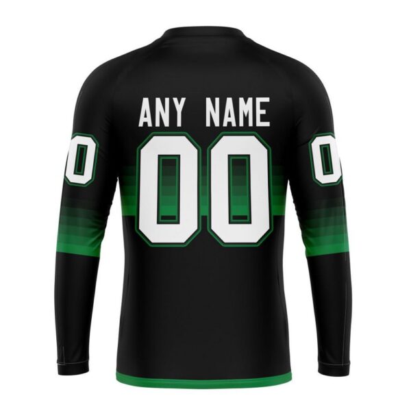 Personalized NHL Dallas Stars Crewneck Sweatshirt Special Black And Gradient Design