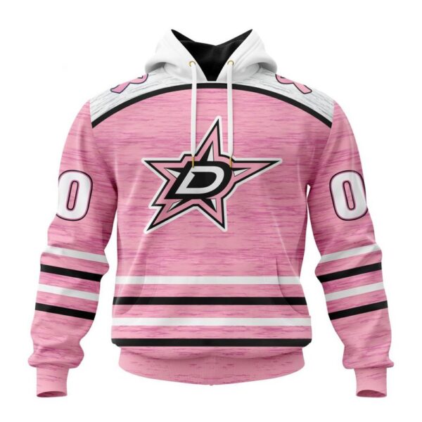 Personalized NHL Dallas Stars Hoodie Special Pink Fight Breast Cancer Design Hoodie