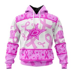 Personalized NHL Dallas Stars Hoodie Special Pink October Breast Cancer Awareness Month Hoodie 1