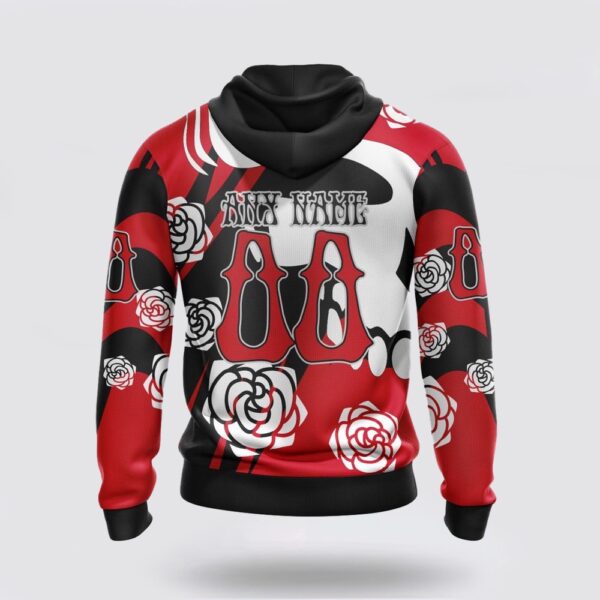 Personalized NHL Detroit Red Wings All Over Print Hoodie Special Grateful Dead Gathering Flowers Design Hoodie