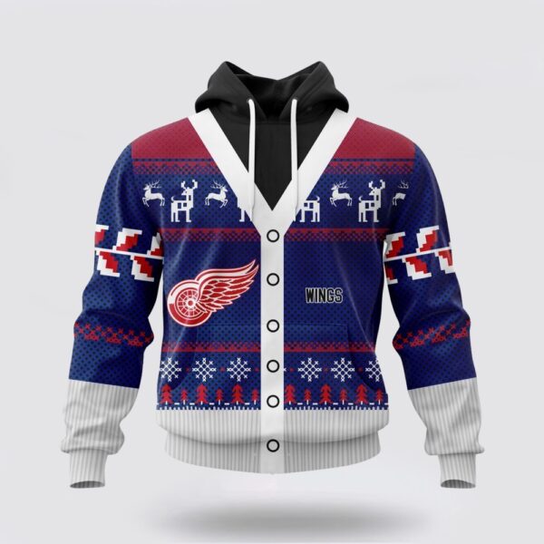 Personalized NHL Detroit Red Wings All Over Print Unisex Hoodie For Chrismas Season Hoodie