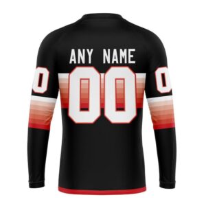 Personalized NHL Detroit Red Wings Crewneck Sweatshirt Special Black And Gradient Design 2