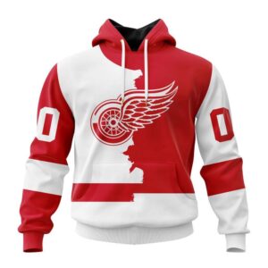 Personalized NHL Detroit Red Wings Hoodie 2024 Home Mix Away Hoodie 1