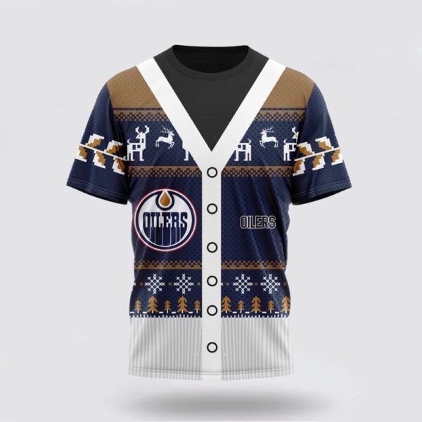 Personalized NHL Edmonton Oilers 3D T Shirt Specialized Unisex Sweater For Chrismas Season T Shirt