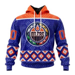 Personalized NHL Edmonton Oilers All Over Print Hoodie Special Design With Native Pattern Hoodie 1