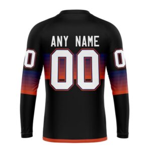Personalized NHL Edmonton Oilers Crewneck Sweatshirt Special Black And Gradient Design 2