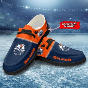 Personalized NHL Edmonton Oilers Hey Dude Shoes For Hockey Fans