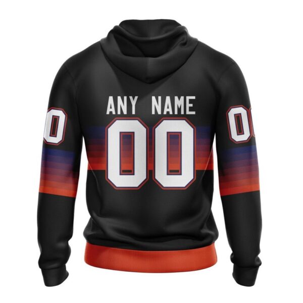 Personalized NHL Edmonton Oilers Hoodie Special Black And Gradient Design Hoodie