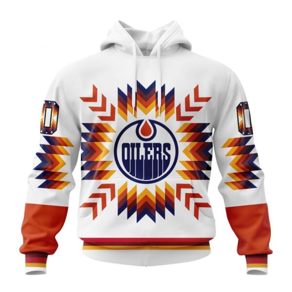 Personalized NHL Edmonton Oilers Hoodie Special Design With Native Pattern Hoodie