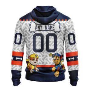 Personalized NHL Edmonton Oilers Hoodie Special PawPatrol Design Hoodie 2