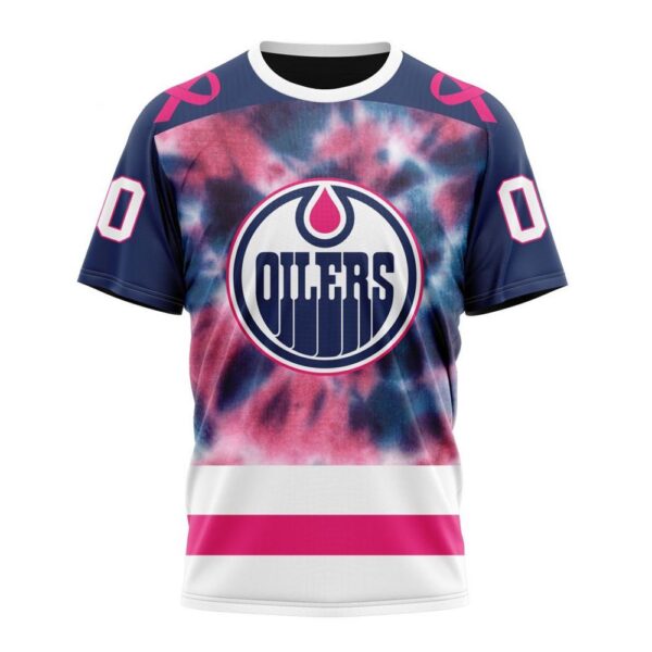 Personalized NHL Edmonton Oilers T-Shirt Special Pink October Fight Breast Cancer T-Shirt