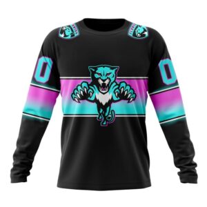 Personalized NHL Florida Panthers Crewneck Sweatshirt New Gradient Series Concept 1