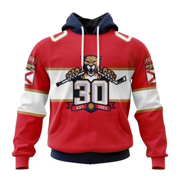 Personalized NHL Florida Panthers Hoodie 2024 Home With 30th Anniversary Logo Hoodie