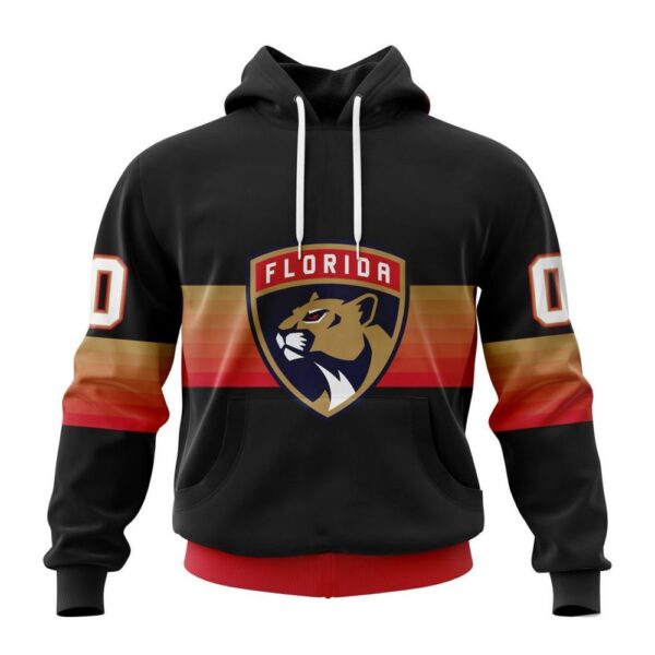 Personalized NHL Florida Panthers Hoodie Special Black And Gradient Design Hoodie