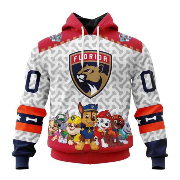 Personalized NHL Florida Panthers Hoodie Special PawPatrol Design Hoodie