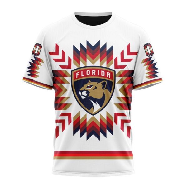 Personalized NHL Florida Panthers Special Design With Native Pattern T-Shirt