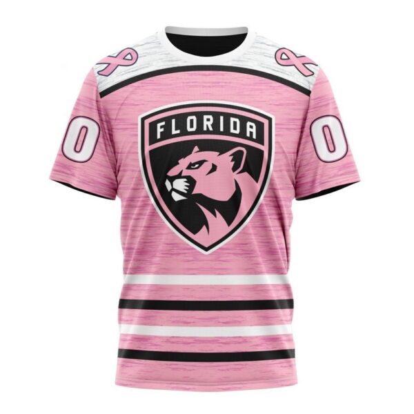 Personalized NHL Florida Panthers T-Shirt Special Pink Fight Breast Cancer Design T-Shirt