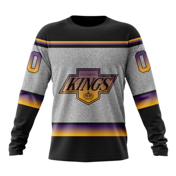 Personalized NHL Los Angeles Kings Crewneck Sweatshirt New Gradient Series Concept