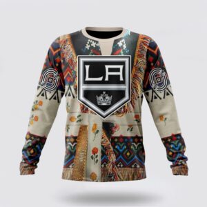 Personalized NHL Los Angeles Kings Crewneck Sweatshirt Specialized Special Native Costume Design Sweatshirt 1