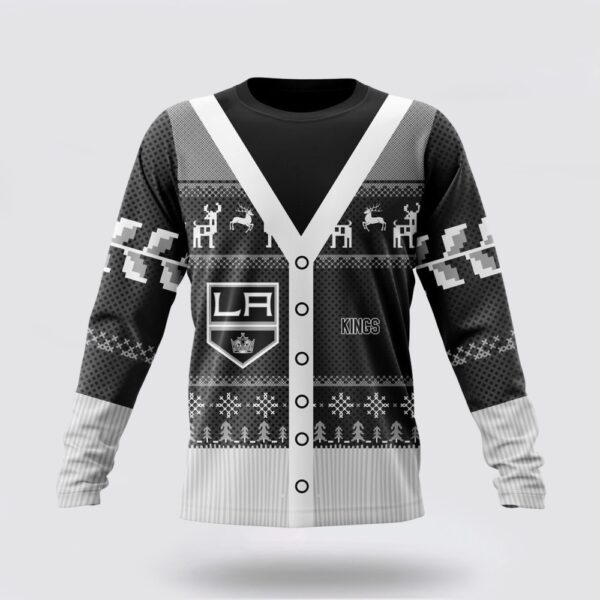 Personalized NHL Los Angeles Kings Crewneck Sweatshirt Specialized Unisex Sweater For Chrismas Season Sweatshirt