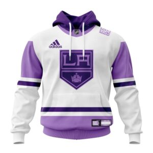 Personalized NHL Los Angeles Kings Hoodie 2024 Hockey Fight Cancer Hoodie 1