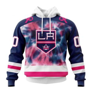 Personalized NHL Los Angeles Kings Hoodie Special Pink October Fight Breast Cancer Hoodie 1